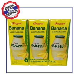 ▦Binggrae Korea Banana Flavored Milk 200ml 1 pc