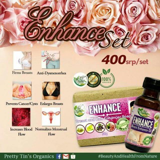 Breast Care┋☢▣Enhance Organic Breast Enhancer Oil & Soap by Tin's Organics