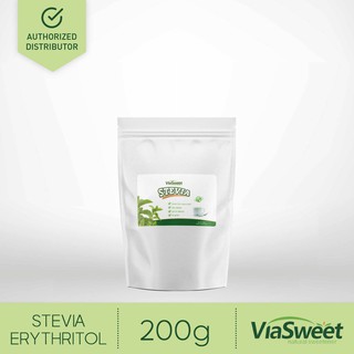 ViaSweet Stevia Erythritol Blend Granules 200g (Keto Diet Friendly, No Calorie Sweetener, Non-GMO)