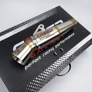 Original Creed Exhaust Canister only 51mm inlet muffler motorcycle models daeng pipe, gp warrior