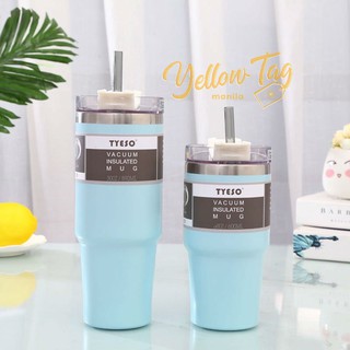 ⚡READY TO SHIP BABY BLUE 600ml / 890ml TYESO "SAGE" Vacuum Insulated Tumbler With Straw⚡