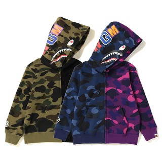 A Bathing Ape printing Kids hoodies Bape Camouflage stitching Kid Clothing Jacket
