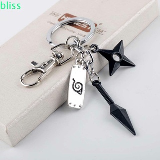 BLISS Special Naruto Key Rings Punk Key Chain Anime Keyholder Gift Car Key Rings Keychain Naruto Symbol Metal Unisex Bag Pendant