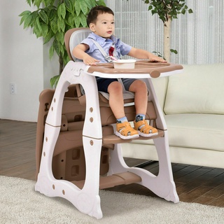 3 in 1 baby high chair convertible play table seat feeding tray