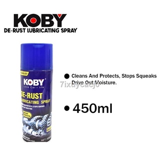 KOBY De-Rust Remover Lubricating Spray and Penetrating Oil (WD-40) 450ml