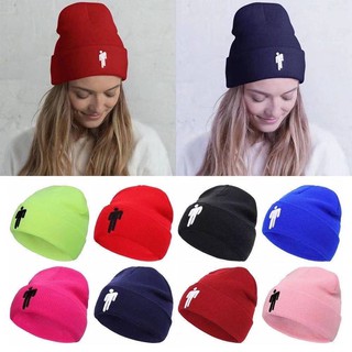J SHOP Solid Color Bonnet Hip-hop Casual Embroidery Beanie Hat Billie Eilish Hats