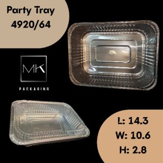 5 pcs Aluminum Foil Tray - Party Tray 14x10 w/ Lids (4920code)