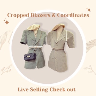 Ladies jacket Cropped Blazers Live Selling Check Out