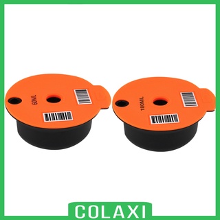 [COLAXI] Reusable PP Coffee Capsule Pods w/ Slicone Lid Fit for Bosch Tassimo 60ml eqX0