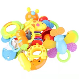 MASAYA100 colorful BABY Set Baby Rattle baby's first gift 6 pieces in a set.