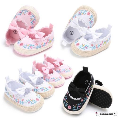 HGL♪Newborn Infant Baby Girl Bowknot Shoes Sneaker