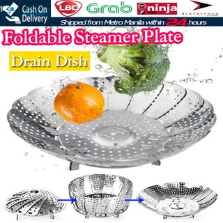 Stainless Steel Steamer Retractable Folding steaming Bowl (1)