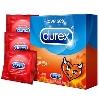 Durex Condom LoveBold Love Bar Ultra-Thin Condom Men's Medium-Sized Vitality Lubricating Tight Safet