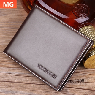 【Wallet】Boys Wallet Men's Wallet Wallet Men's Korean-Style Short Men's Wallets Tri-Fold Soft Leather Men's Youth Multiple Card Slots Trend Wallet