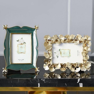 European-style American-style retro Golden 4-inch 7-inch photo Green 6-inch photo frame and picture frame home decorations and accessories table