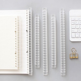 A5(20holes)/B5(26holes) Clear plastic coil Binder Ring for loose leaf