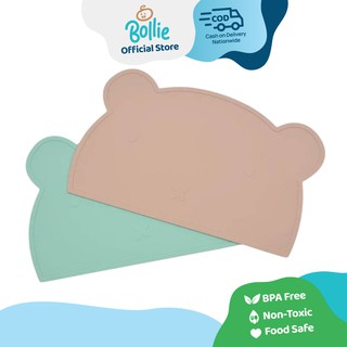 Bollie Baby Bear Mini Silicone Non-Slip Placemat for Baby Feeding