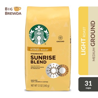 Starbucks Sunrise Blend Blonde Roast Ground Coffee 12oz / 340g