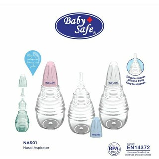 Baby Safe NAS01 Silicone Nasal Aspirator Baby Nasal Aspirator