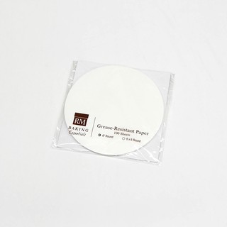 6" White Precut Grease Resistant Baking Paper 100pcs