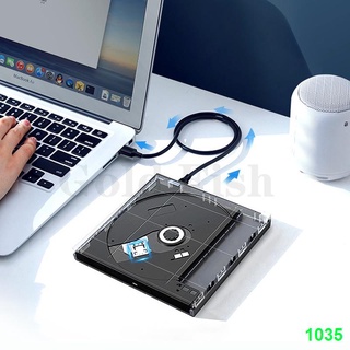 ❖【In Stock】External DVD Optical Drive USB2.0 CD/DVD-ROM CD Player Reader Recorder for Laptop burning