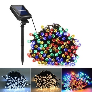 ◊◑Ulifeshop 10M Solar 100L Led String Fairy Light Party Outdoor Christmas Decorate Garden Decoration