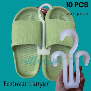 10pcs Plastic Hangers for Shoes, Slippers, Sandals