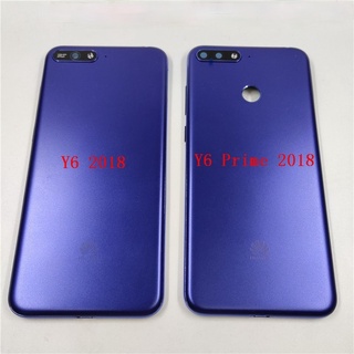 Huawei Y6 2018 / Y6 Prime 2018 Back Case Rear Housing With Power Volume Button Camera Glass Lens Battery Cover