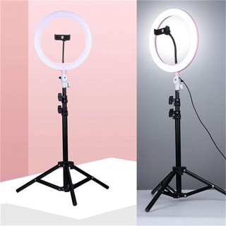 26cm Selfie LED Ring Light 3-Light Mode LED Photo Studio Photography Dimmable With 160cm Tripod phon