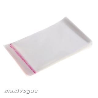 100x Clear Plastic OPP Gift Bags Cellophane Self Adhesive Peel Seal 8x12cm