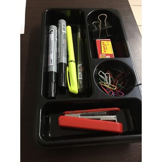 Office desk drawer tray pen organizer for paper clips