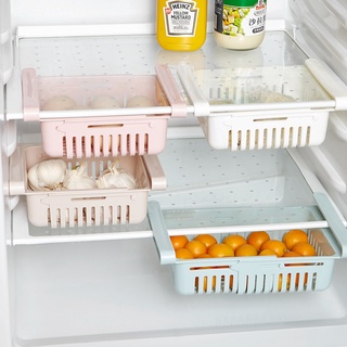 Retractable Refrigerator Partition Storage Rack Household Storage Rack Fresh-Keeping Pull-out Classification Box