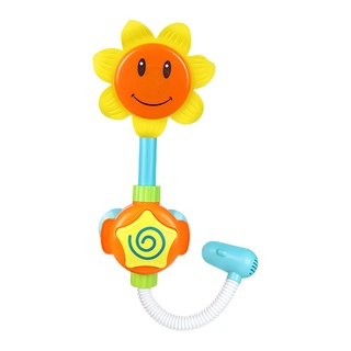 COD♝✷▣Electric sunflower shower Douyin children playing in water baby bath toy little turtle swimmin (2)