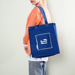 2021Dongdaemun Early Autumn New Canvas Bag Tote Bag Large Capacity Student Shoulder Bag