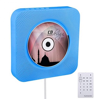 Portable CD Player with Bluetooth, Wall Mountable CD Music Player Home Audio Boombox with Remote Control FM Radio Built-in HiFi Speakers, MP3 Headphone Jack AUX Input Output