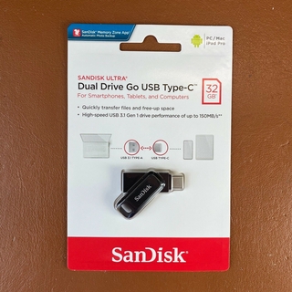 NEW SanDisk Ultra Dual Drive Go USB Type-C Flash Drive 32 GB High Speed