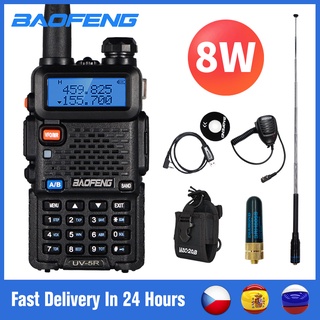 Baofeng UV 5R Walkie Talkie 10km Real 8W Two-way Radio UV-5R Portable Ham Radio UV5R Walkie-talkie F