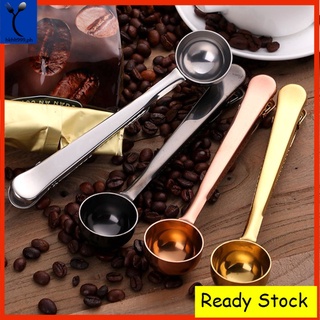 430 Stainless Steel Coffee Spoon Clip Multi-Function Spoon Bag Sealing Clip