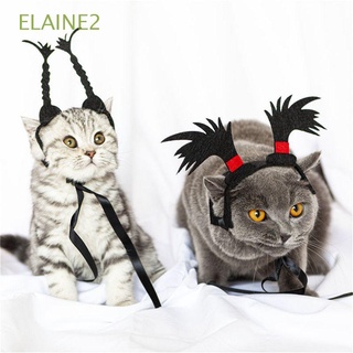 ELAINE2 Xmas Cat Headwear Pet Costumes Party Supplies Halloween headband Puppy Funny Cat Kitten Photo Props Dogs Headdress