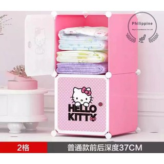 DIY Bedroom Side table storage with Assorted Cartoons Design Hello Kitty Storage work from home