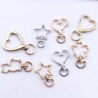5pcs Creative Keychain DIY Key Rings Key Chain Jewelry Findings Lobster Clasp