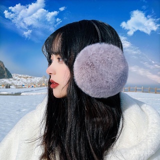 Warm Winter Warm Earmuffs Female Ear Warmers Earmuff Male Plush Fashion Back Wear Imitate Rex Rabbit Fur Ear Protection
