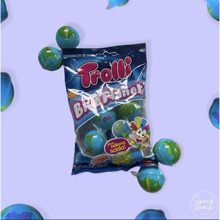trolli Blue Planet (planet gummi) Filled with sour jam filling 75g (4PCS per pack)