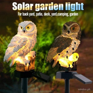 Heat-Garden Solar Lights Outdoor Decorative Resin Owl Solar LED Lights with Stake for Garden Lawn Pathway Yard DecortionsSpotgoods