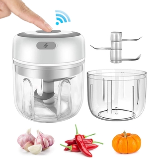 100/250ml Cordless Electric Mini Garlic Chopper Vegetable Masher Portable Small Food Processor for Pepper Chili Nuts Mincer Grinder (5)