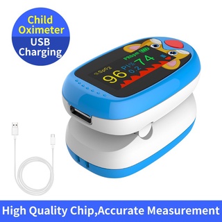 Portable Pulse Finger Oximeter for Children Health Care Oximetry Heart Rate Monitor Blood Oxygen Saturation Meter Kids