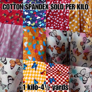 Cotton Spandex Sold per kilo 1 kilo-4'1/2 yards