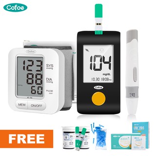 Cofoe Automatic Wrist Blood Pressure Monitor+Blood Glucometer for Diabetes Free Gift【Free Shipping】 (1)