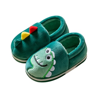 ☼◐●Boy And Girl Cartoon Candy Color Unicorn Home Slippers Kids Warm Thicken Indoor Non-slip Cotton S