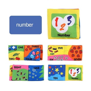 RHS Online 6PCS Soft Cloth English Books Rustle Sound Infant Educational Toy Newborn Baby Toys m4b8 (4)